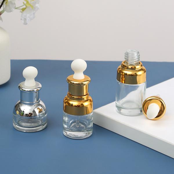 Customized Colors Glass Bottle Alu dropper Senior PAK Warehouse Pipette Oils Serum Ear Dropper Oil Bottle Chemist Glass Dropper Bottles
