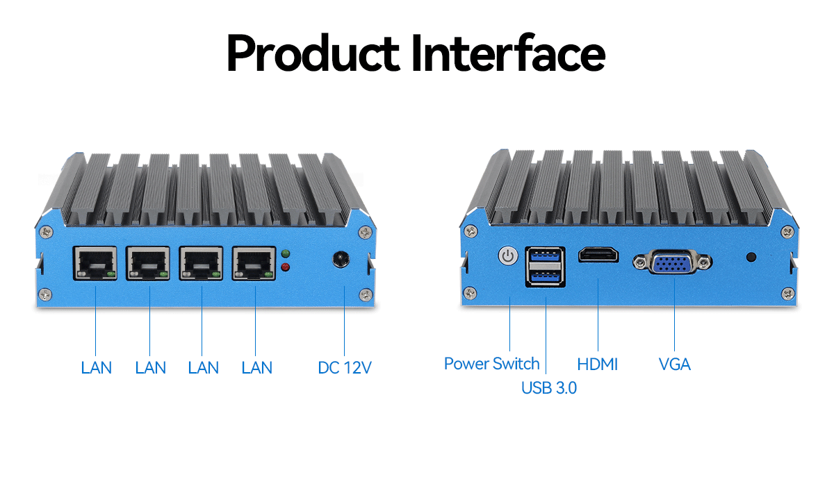 Intel Celeron J4125 мягкий маршрутизатор с DDR4 до 8G