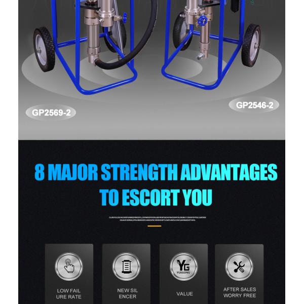 GP2546-2 Air Powered Latex Paint Sprayer 25L/Min Pneumatic Airless Marine Paint Spray Machine 46/1