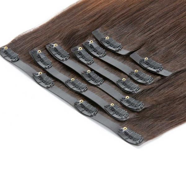 Seamless Clip Ins Vietnamese Hair Extensions with Pre-Bonded Style Clips and Tangle No