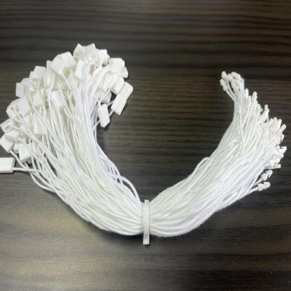 White Hang Nylon Plastic Tag Fastener String Rectangular ODM