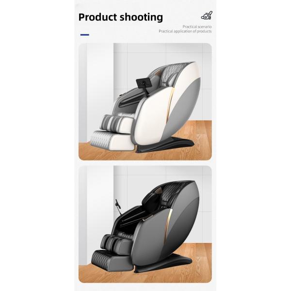 Smart Electric Whole Body Massage Chair Automatic 4D Massager Multifunction Household Health Care Black