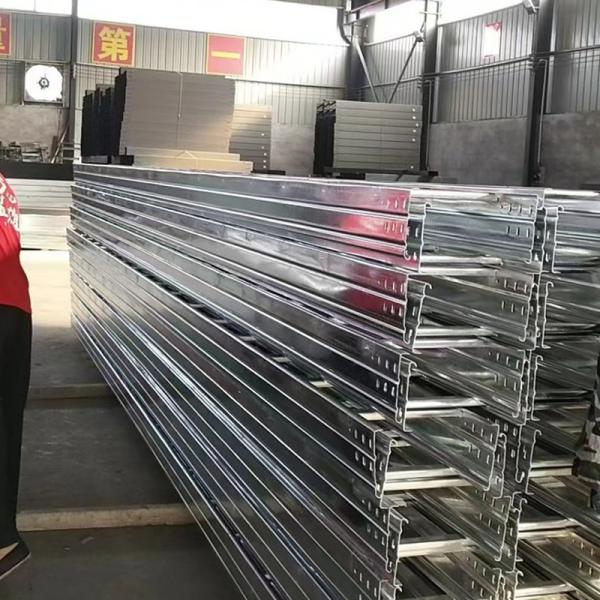 Indoor And Outdoor Galvanized Cable Tray Channel Cable Tray Height Ranging From 25mm To 150mm