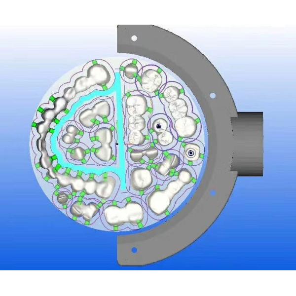 Bloco Multilayer da zircônia de UT para a máquina de trituração da came do Cad
