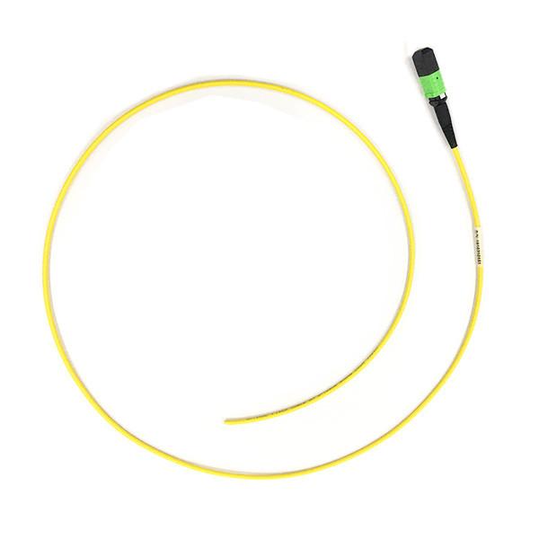 8F MPO / APC Fiber Optic Pigtail Splicing , Single Mode LSZH Patch Cord Pigtail