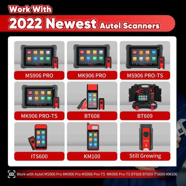 Autel MaxiVCI V200 Bluetooth используется с диагностическими планшетами MS906 PRO и ITS600