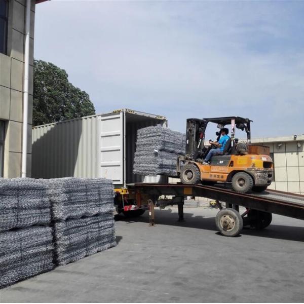 Тяжелый гальванизированный двойник ячеистой сети Gabion переплел сплетенные стены 6×8cm для регулирования паводковых вод