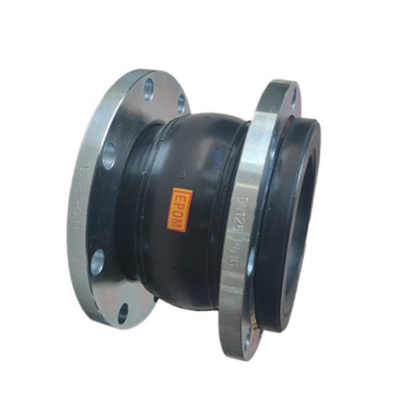 5 Inch DN125 Single Sphere Flexible Rubber Expansion Joint | EPDM Rubber Bellow with Carbon Steel Flange