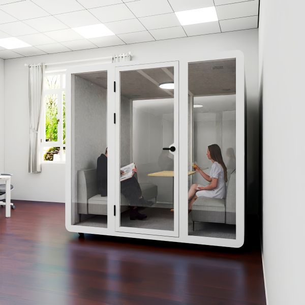 Cabina de oficina de privacidad móvil portátil cabina de oficina acústica completamente cerrada