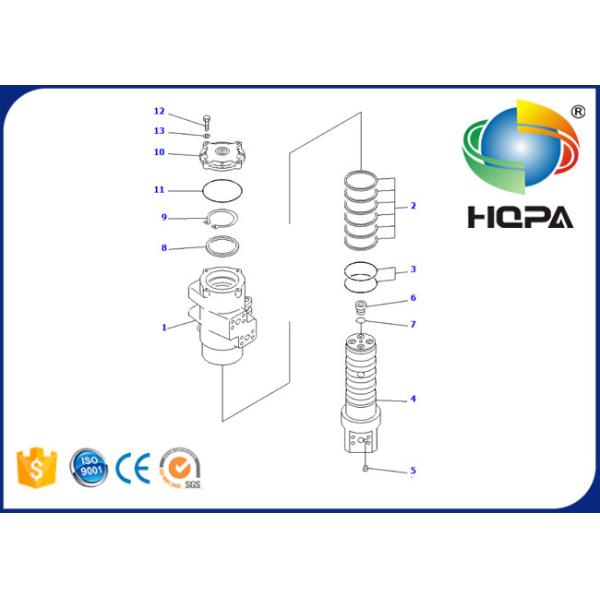 703-09-00120KT 703-09-00120 Swivel Joint Seal Kit For Komatsu PC200-6 PC210-6