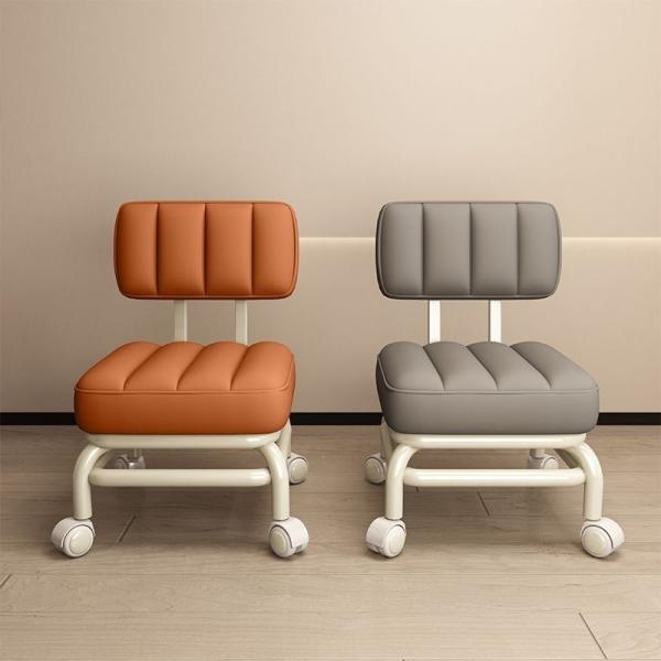 Sofa Shoe Changing Small Stool With Back Support Customized Services