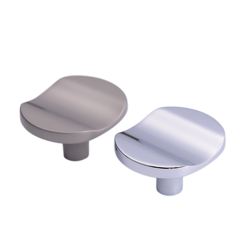 Modern Minimalist Zinc Alloy Wardrobe Door Handle TV Cabinet Handle Single Hole Knob Cabinet Furniture Hardware Handle