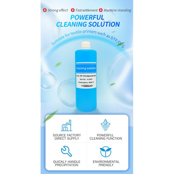 Eco Friendly 1000ML Printer Head Cleaning Fluid For I3200 DX5 XP600 4720 7880 Printhead