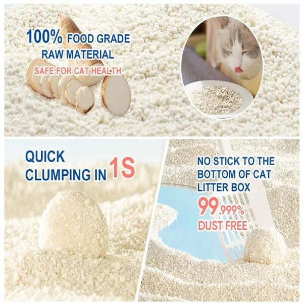 100% sable végétal naturel de haute qualité, fortement aggloméré, faible traçage