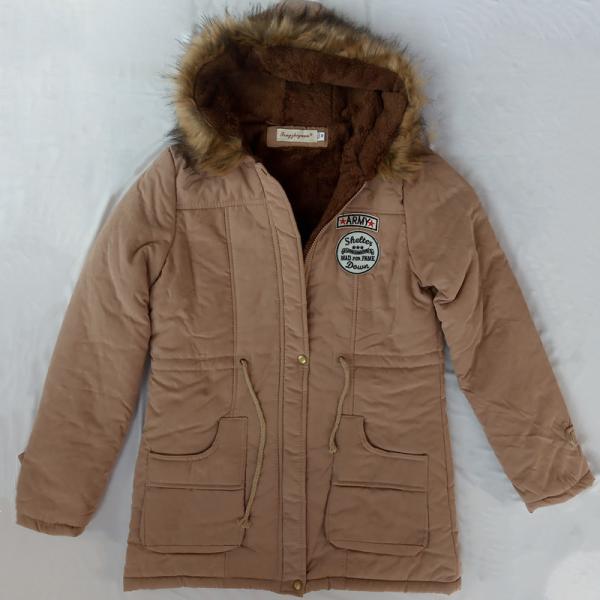 Thick winter jacket women winter jacket parka jacket with fur warm collar lining thick woolen jacket