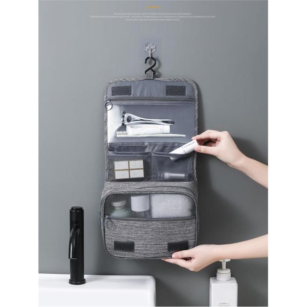 2024 Newest Fashinable Hanging Bathroom Cosmetic Organiser for Wet Dry Travelling