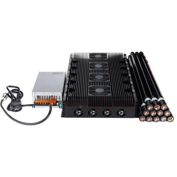 High quality 12 antennas jammer,blocking 2G,3G,4G,5G,GPSL1,WIFI ,cover range up to 150m