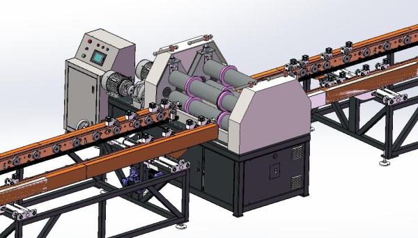 Automatic loading and unloading fully automatic transformer cooler production line