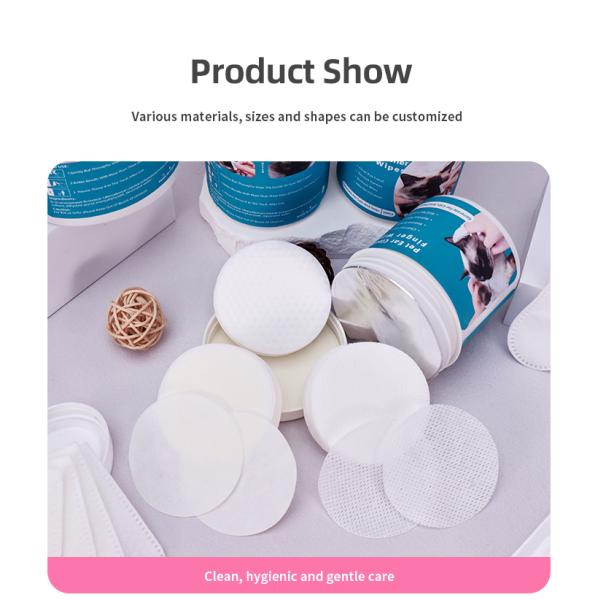Customized Dog Teeth Cleaning Wipes Nonwoven Clean Teeth Finger Pads