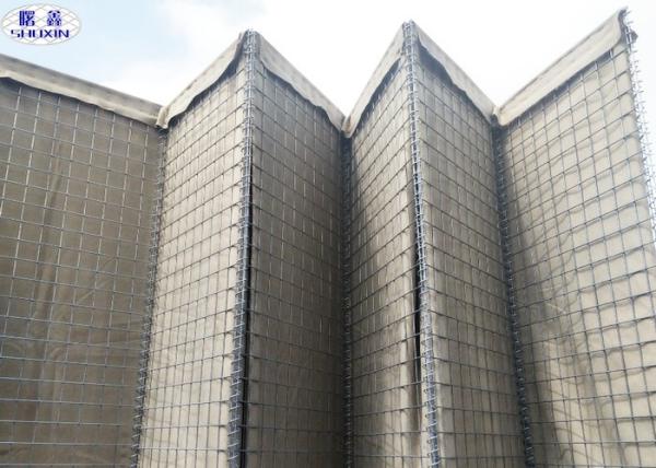 Certification militaire faite sur commande d'OIN du grillage soudée par Hesco 5mm de boîte de Gabion