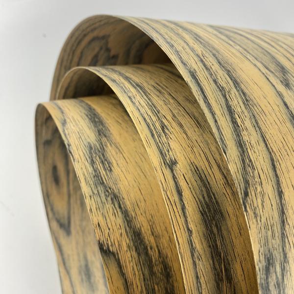 Желтая сосна Burl цвет композитная деревянная фанера 2500 * 640 мм с шерстью задней части толщиной 0,45 мм для стенных шкафов