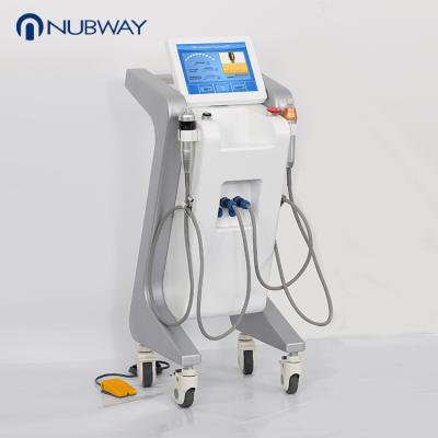 Vertical two handles RF Microneedle skin rejuvenation face lifting machine