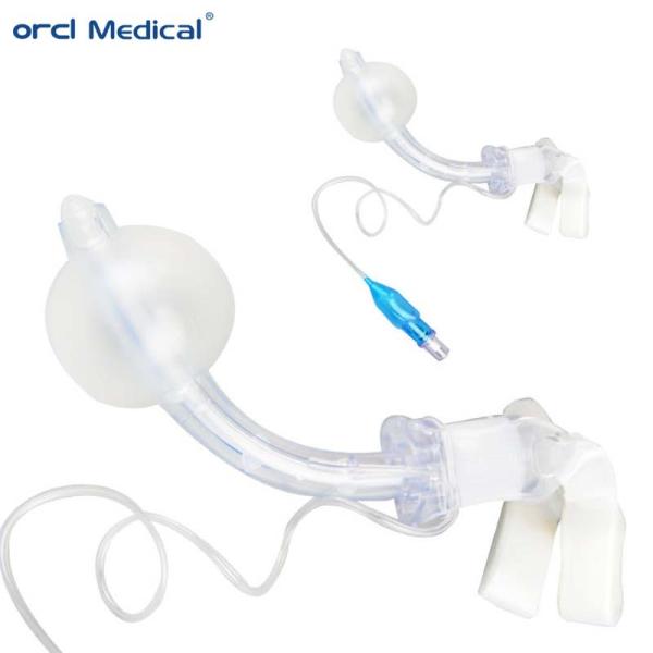 Medical Supply For Single Use Only Disposable PVC 2.0-11.0mm Tracheotomy Tube With Cuffed