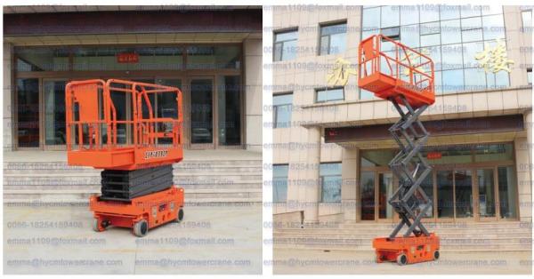 4m-6m Small Lightweight Slef Propelled Electric Drive Mobile Scissor Lift