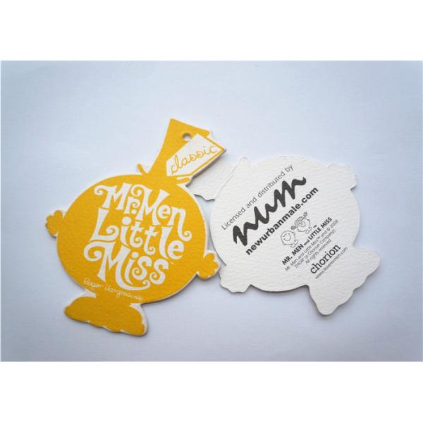 Желтыми бирка вида ярлыка одежды рециркулированная бирками бумажная для ожерель