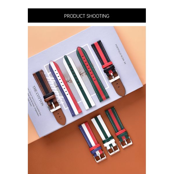 Liberal-style Engraved And Lacquered Watch Strap · 18/20/22mm