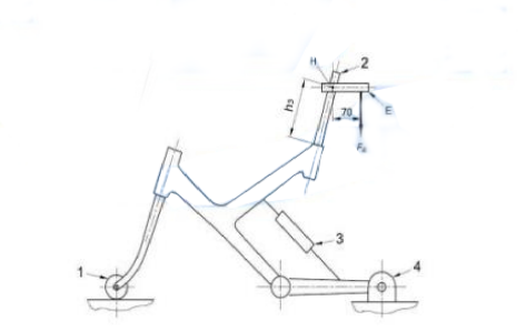 Verticale dynamique d'appareil de contrôle de fatigue de cadre de bicyclette d'OIN 4210