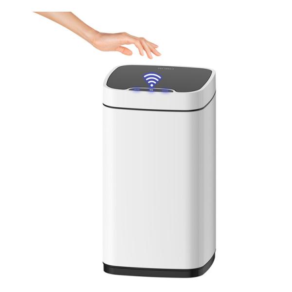 Living Room High-end Light Luxury Modern Induction Toilet with Cover Simple Smart Household Trash Can