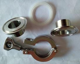 OEM Stainless Steel Tri Clamp Sanitary Fittings 1.5 SS Ferrules And Gasket - Silicon