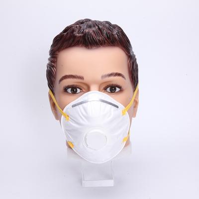 Waterproof Dust Disposable Non Woven Face Mask With Valve Folding KN95