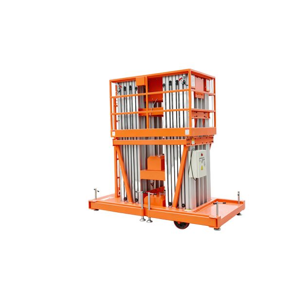 High Mobile 4 Vertical Mast Lift Order Picker 300kg 12m 14m 16m 18m For Hotel Lobby