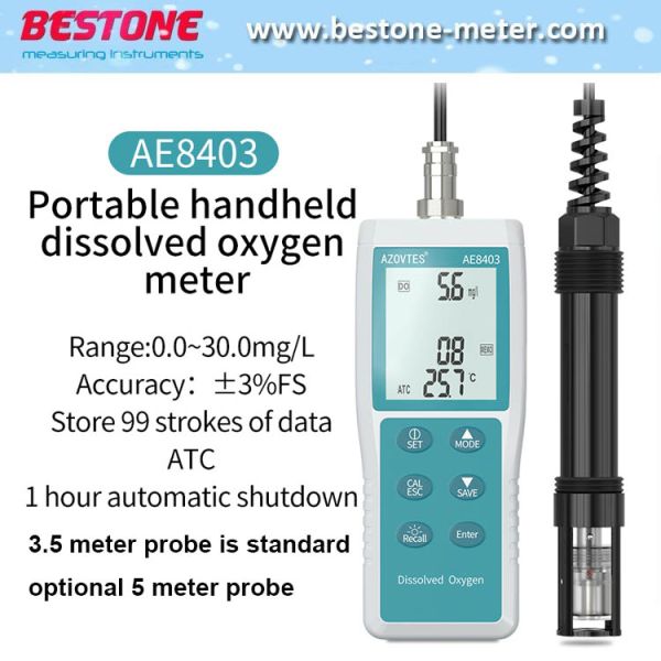 Portable Handheld Dissolved Oxygen Meter Ae8403