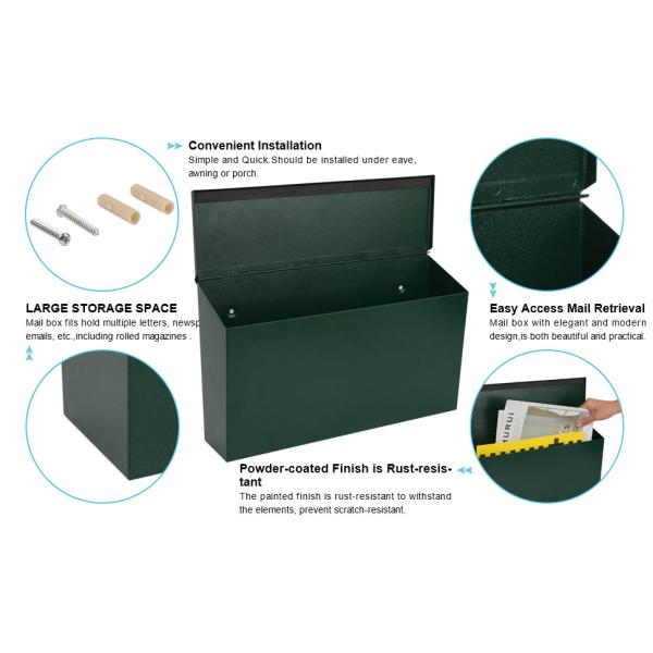 Настроенный логотип Американский стиль свадьба почтовый ящик почтовый ящик карточки ящик металлический с красным флагом сердца