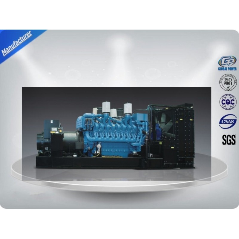 MTU Engine Heavy Duty Diesel Generator 24V DC Electric 50hz 2250-2500 kw / kva