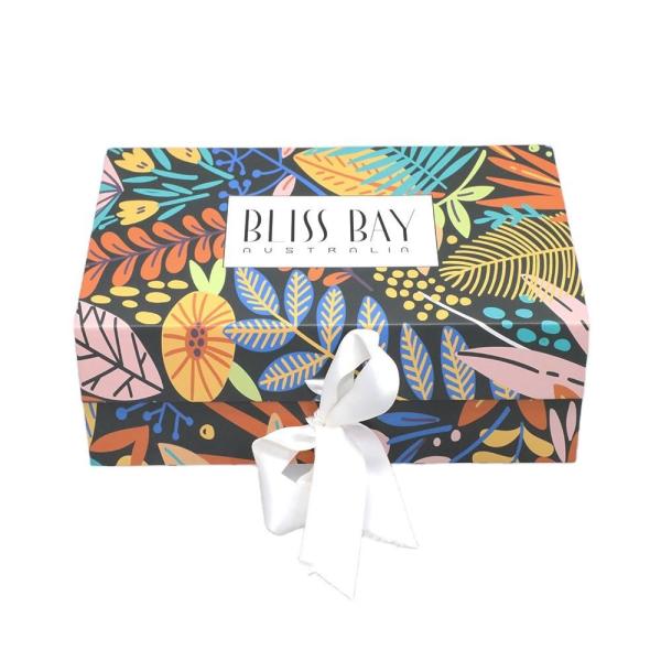 Swimwear Dress Pants Garment Packaging Box With Ribbon And Satin