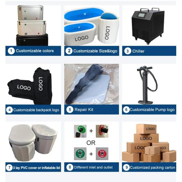 Outdoor Inflatable Ice Bath Tub