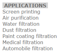 Фильтр полиэстера моноволокна для фильтрации жидкости пыли сетки