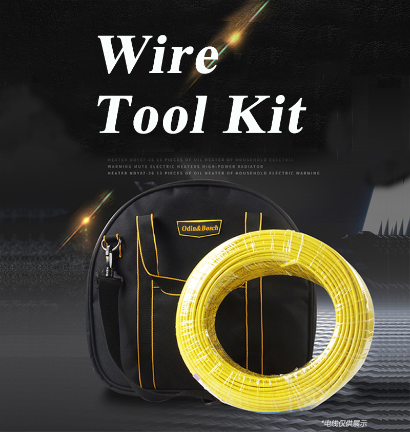 Hot Sale Polyester Waterproof Durable Wire Tool Pouch Hvac Tools Bags Lineman Tool Bag Complete