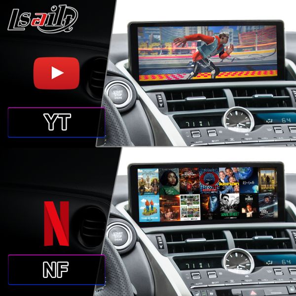 Lsailt 10.25 Inch Android Carplay Multimedia Video Interface Screen for 2017-2021 Lexus NX 300h NX200 NX300 NX300h