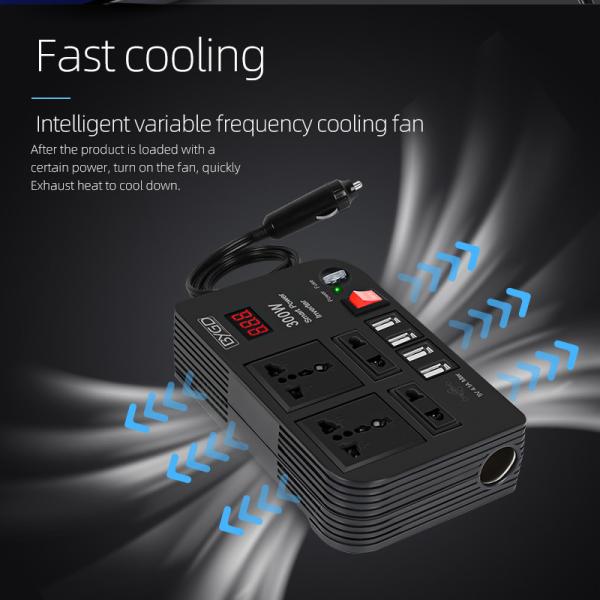 Car Power Inverter Charger 220V Ac Car Converter Dc To Ac Power Inverter Solar Inverter For Car Use