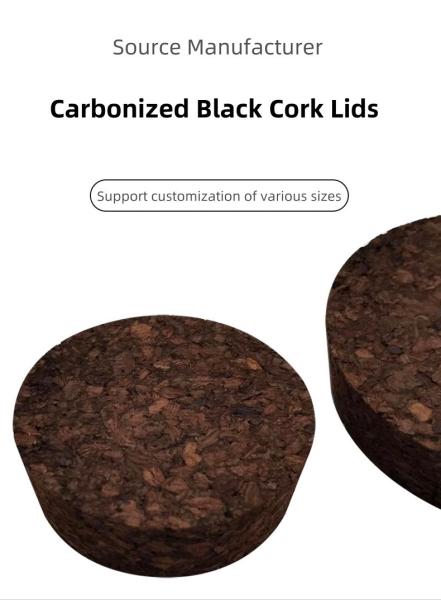 Dark Carbonized Tapered Cork Stoppers Bottle Cork Lids Tops Good Elasticity