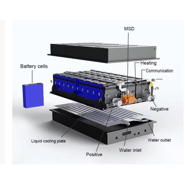 Rechargeable 144V 412AH bateau électrique batterie au lithium-ion 4000 cycles de vie
