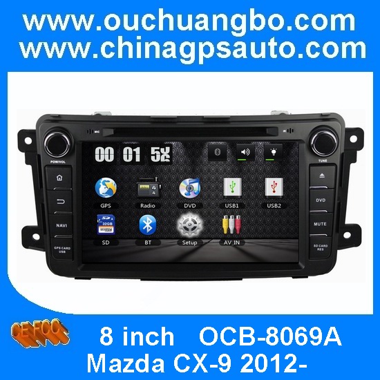 Ouchuangbo Car DVD for Mazda CX-9 2012- GPS Satnav Multimedia Head Unit SWC iPod BTOCB-8069A