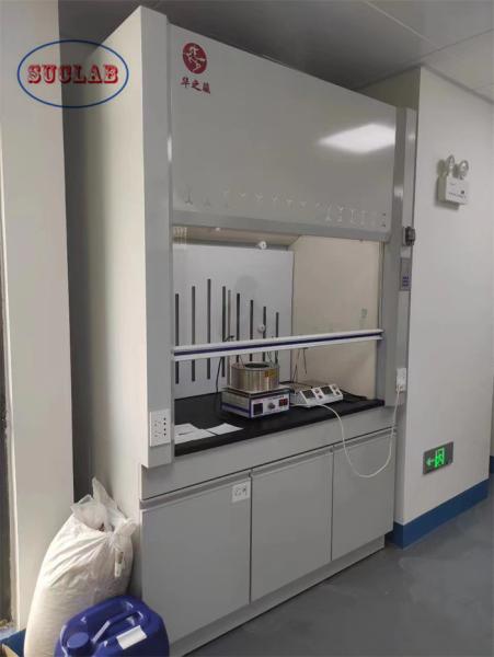 Capuz de fumo de laboratório resistente a produtos químicos Capuz de fumo branco - Sistema de filtro de carbono ativado/HEPA eficaz