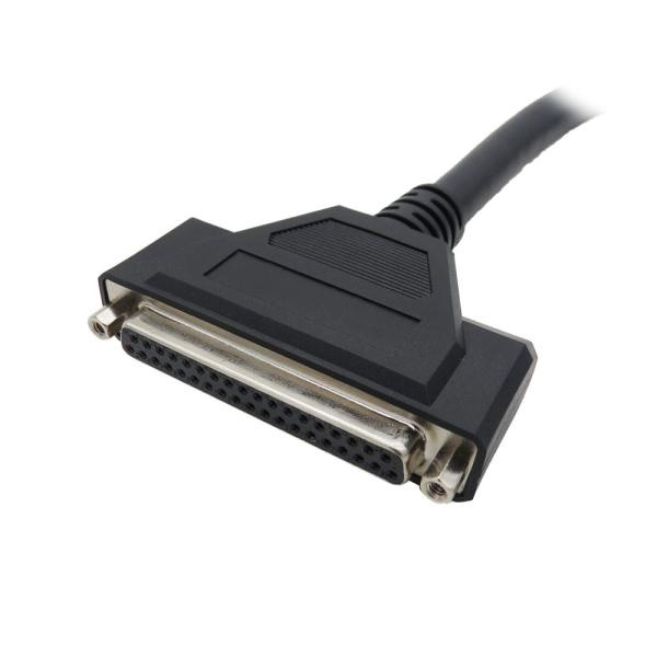 PA66 DB D-Sub 37 Pin Connector Electrical Cable Assembly 90 Degree PCB Female