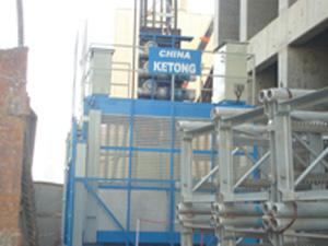 Single Cage 1000kg Construction Personnel Hoist System